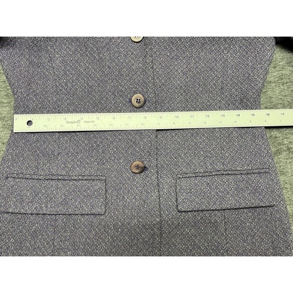 Hillard & Hanson Coat Women’s 4 Purple Tweed Wool Preppy Classic Workcore - Picture 9 of 11